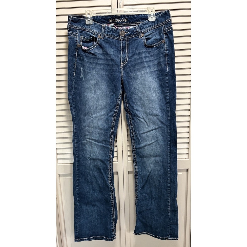 Maurices Women's Dark Blue Boot Cut Jeans